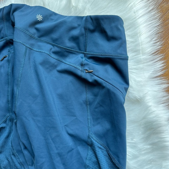 EUC Athleta Peacock Blue Capri Workout Legging - Picture 4 of 5